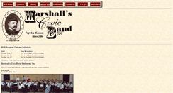 Desktop Screenshot of marshallsband.org