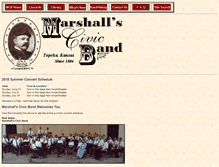 Tablet Screenshot of marshallsband.org